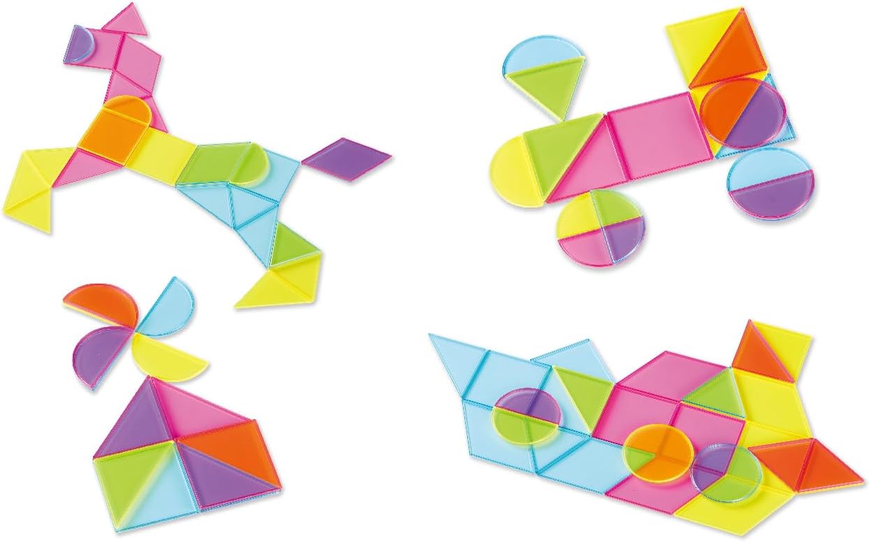 Kumon Publishing Stack Art! Stained Glass Puzzle Educational Toy Shapes Colors Toy 4 Years and Up KUMON CS-10