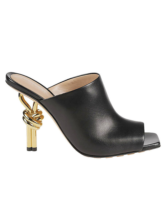 Bottega Veneta Knot Leather Mules - Image 3