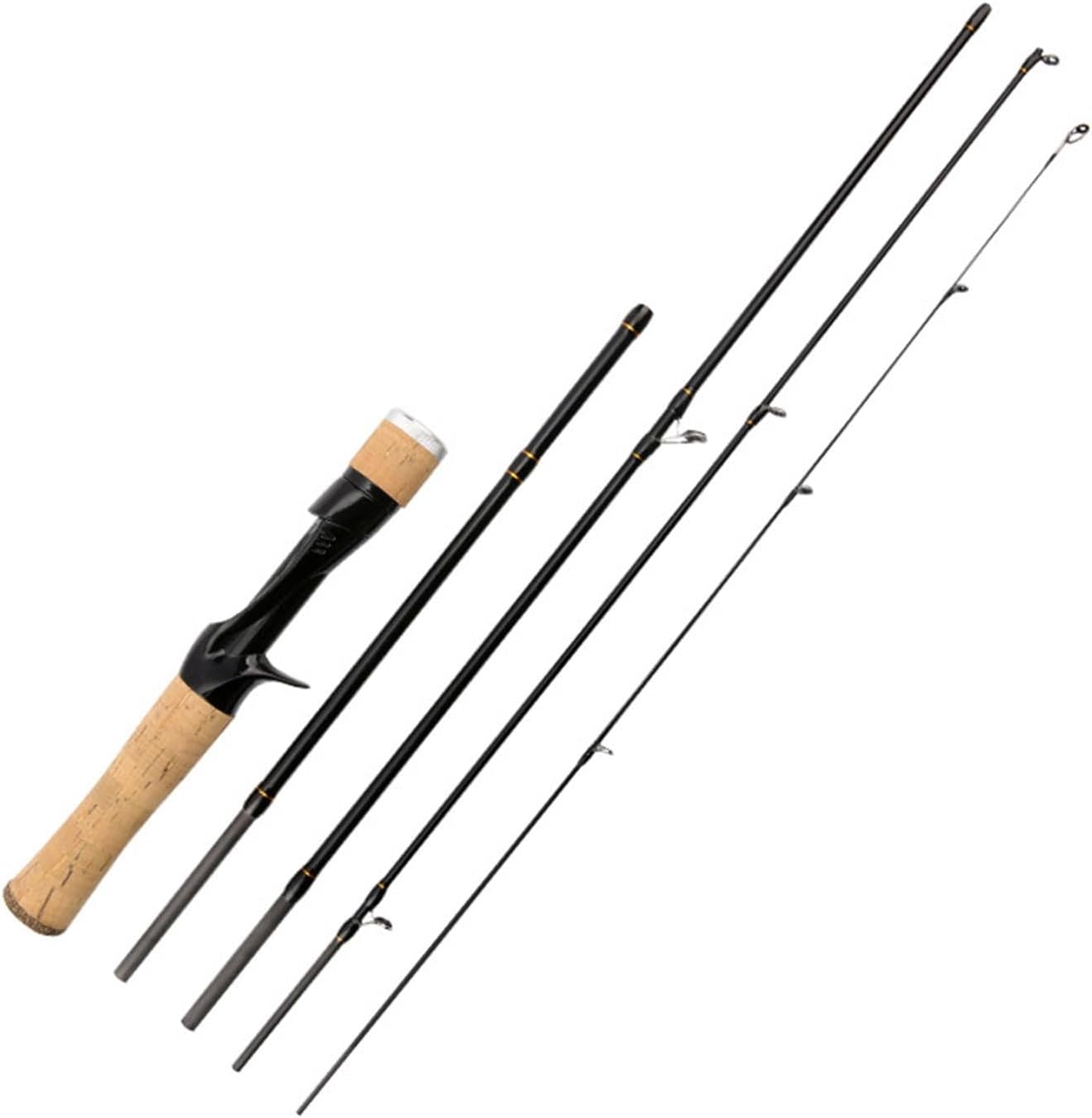 5 Section Carbon Fiber Portable Design Casting Spinning Fishing Rod for Surf Bass Walleye Pike