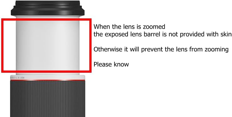 Camera Lens Sticker Coat Wrap 100 500 Protective Wrap Film Protector Decal Skin Canon RF 100-500mm F4.5-7.1 L is USM, Field Camouflage, Casual
