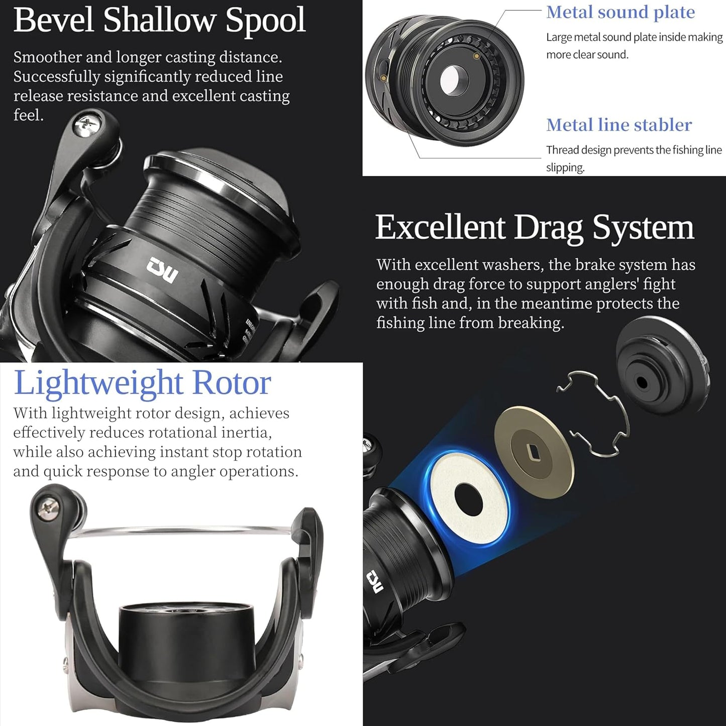 FRANCIS PRO Lightweight Metal Frame Reel by Francis Pro