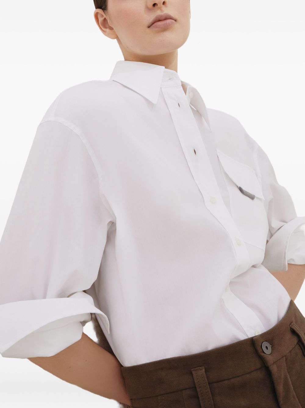 Brunello Cucinelli Shirds White - Image 3