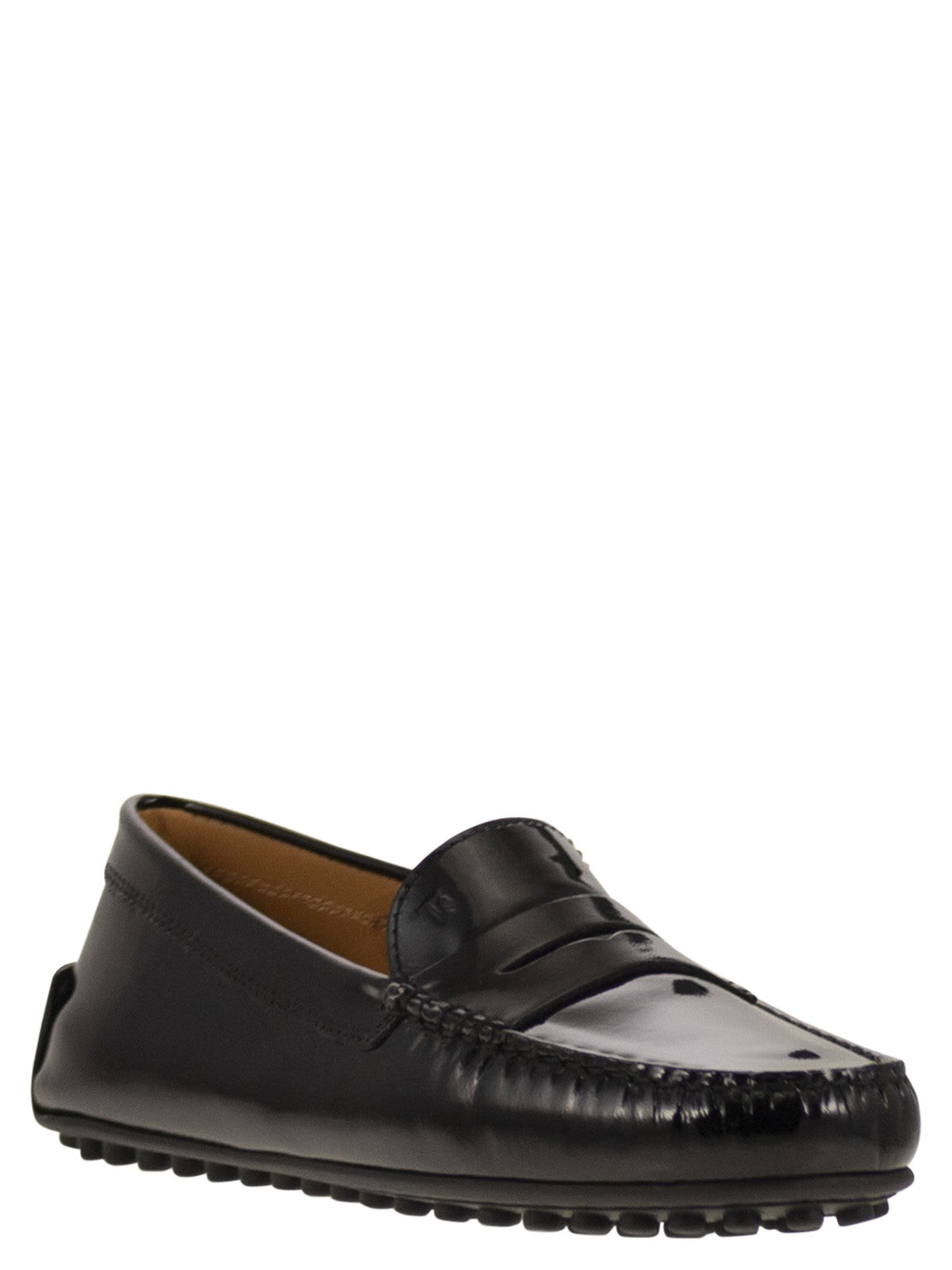 Tods トッド 'S 光沢のある革のシティゴミノモッカシン - Image 3