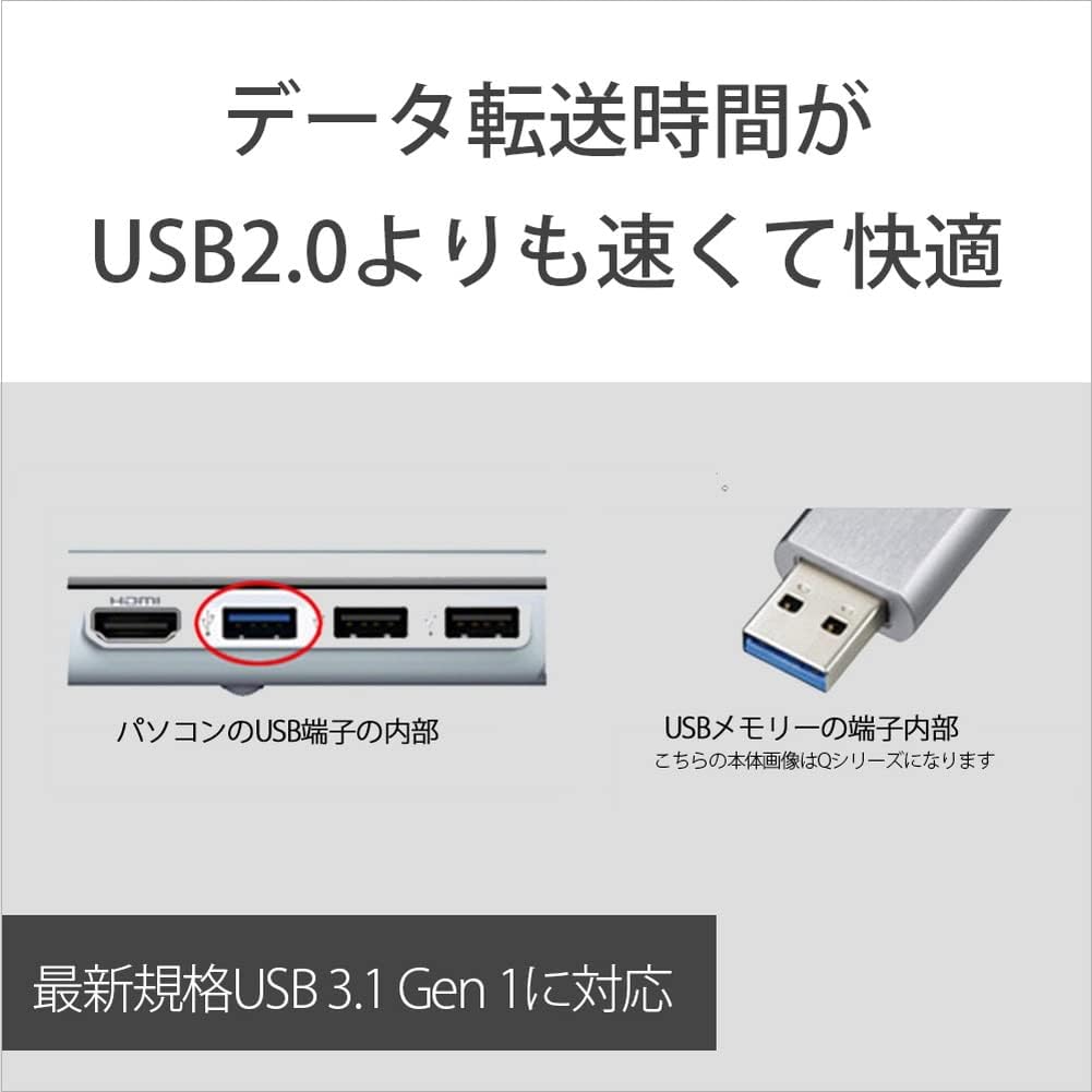 ソニー USBメモリ USB3.1 32GB グリーン キャップレス USM32GU G [国内正規品]