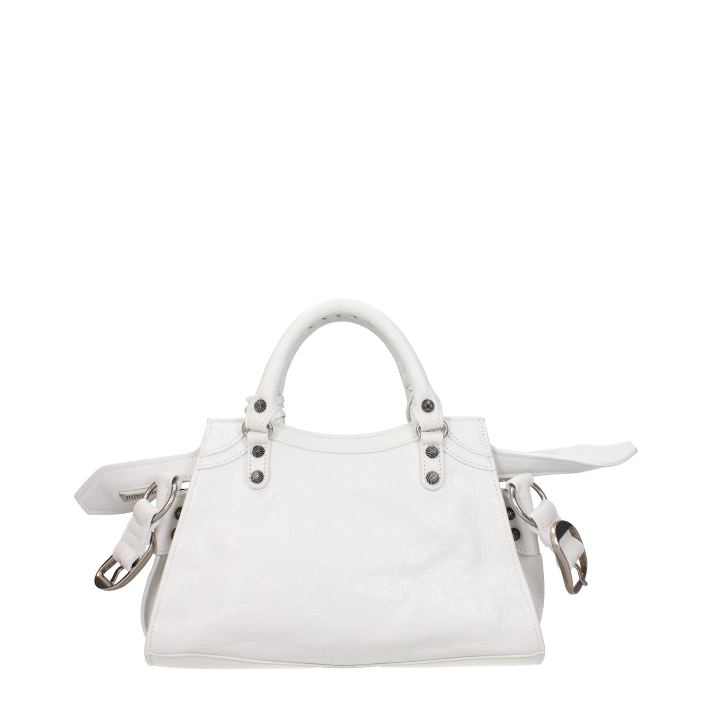 Balenciagaハンドバッグネオカゴール女性レザーホワイト/光学白 - Image 3