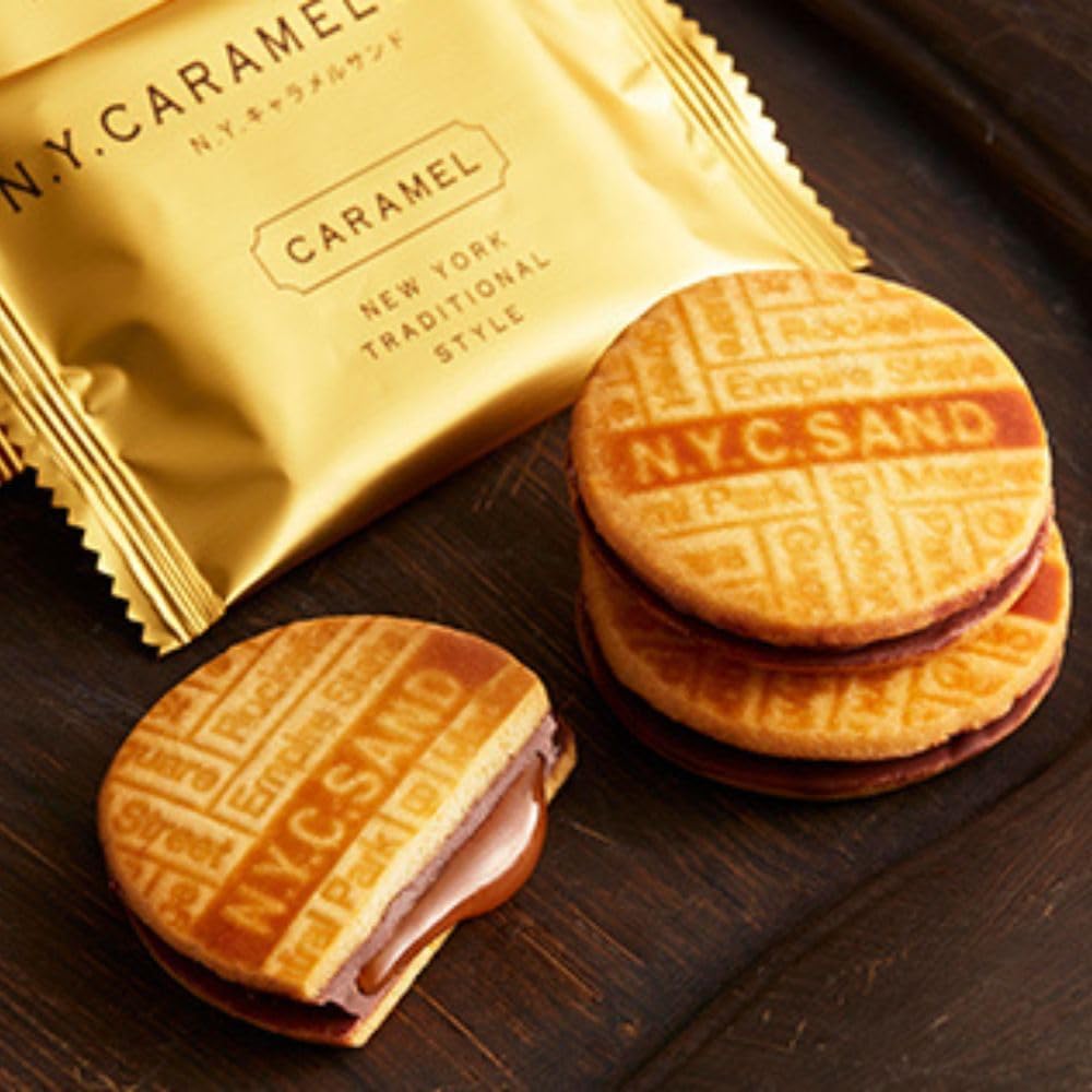[Shopper Included] New York Caramel Sand, 8 Pieces, Tokyo Limited, Tokyo Souvenir, Gift, Sweets, Present
