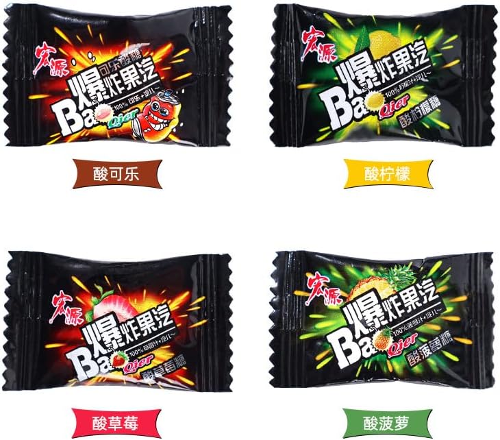 WSYLS-Explosion Fruit Pop 350g Mixed Flavor Fun Candy Party Gift Fresh Foam Fruity Snack Share Pack