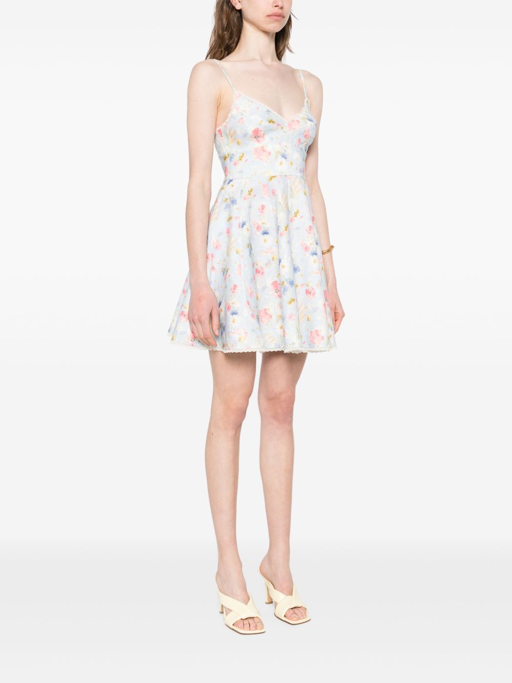 Zimmermann Zimmermann Lucky Linen Mini Dress - Image 3