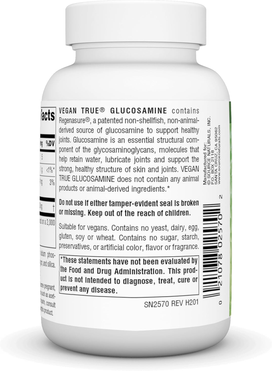 Vegan True Glucosamine 750mg 60Tabs Direct Shipping