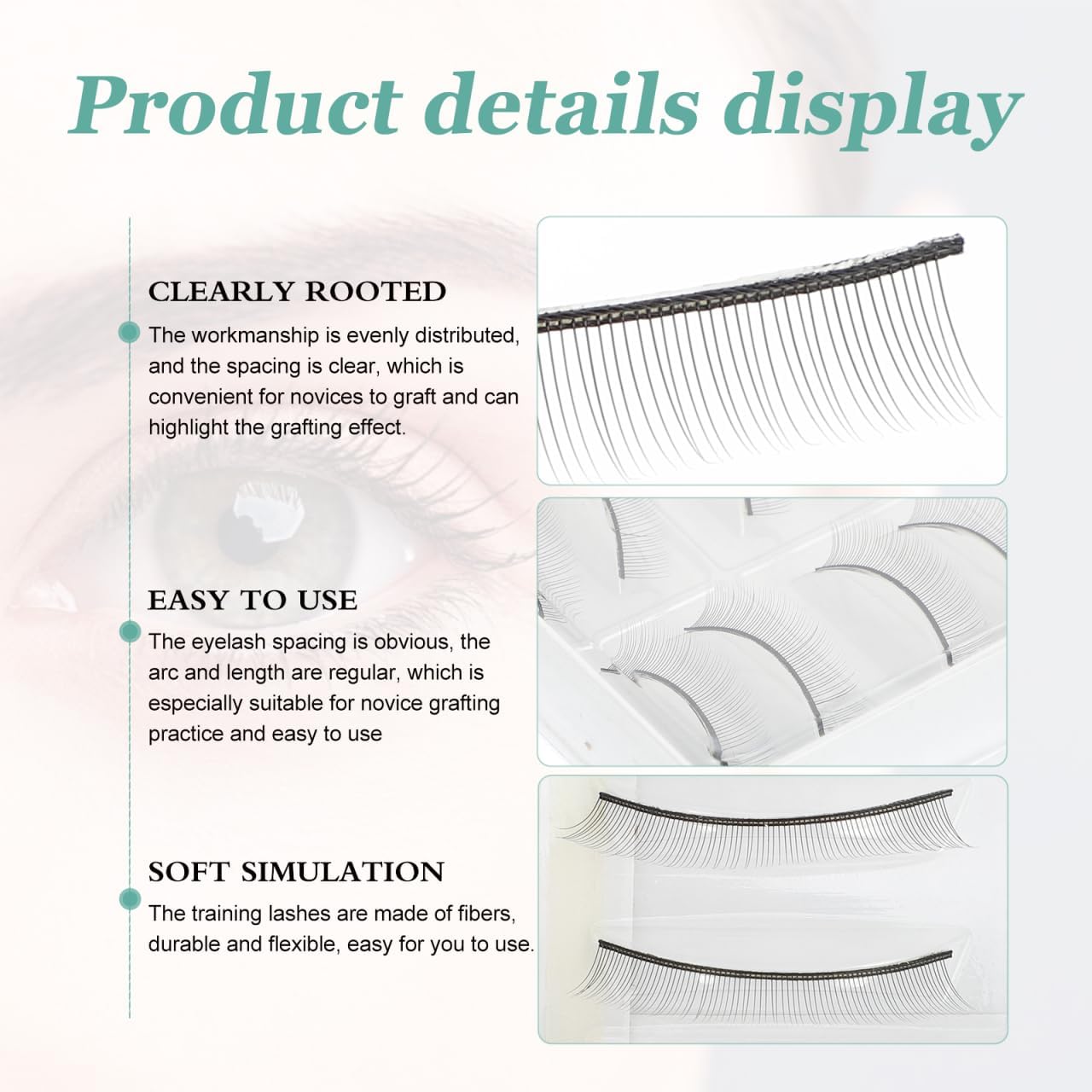 minkissy 10 pairs eyelash transplantation false eyelash practice false eyelashes for mannequin eyelash extensions practice eyelash extensions false eyelash stripping training matsuke practice black