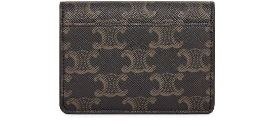 CELINE Card holder Triomphe in Triomphe canvas - Image 3