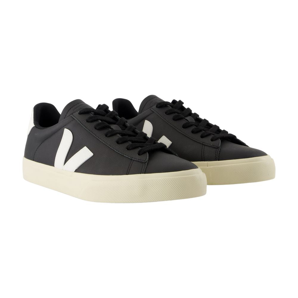Veja Campo Sneakers In Black And White Chromefree Leather - Image 3
