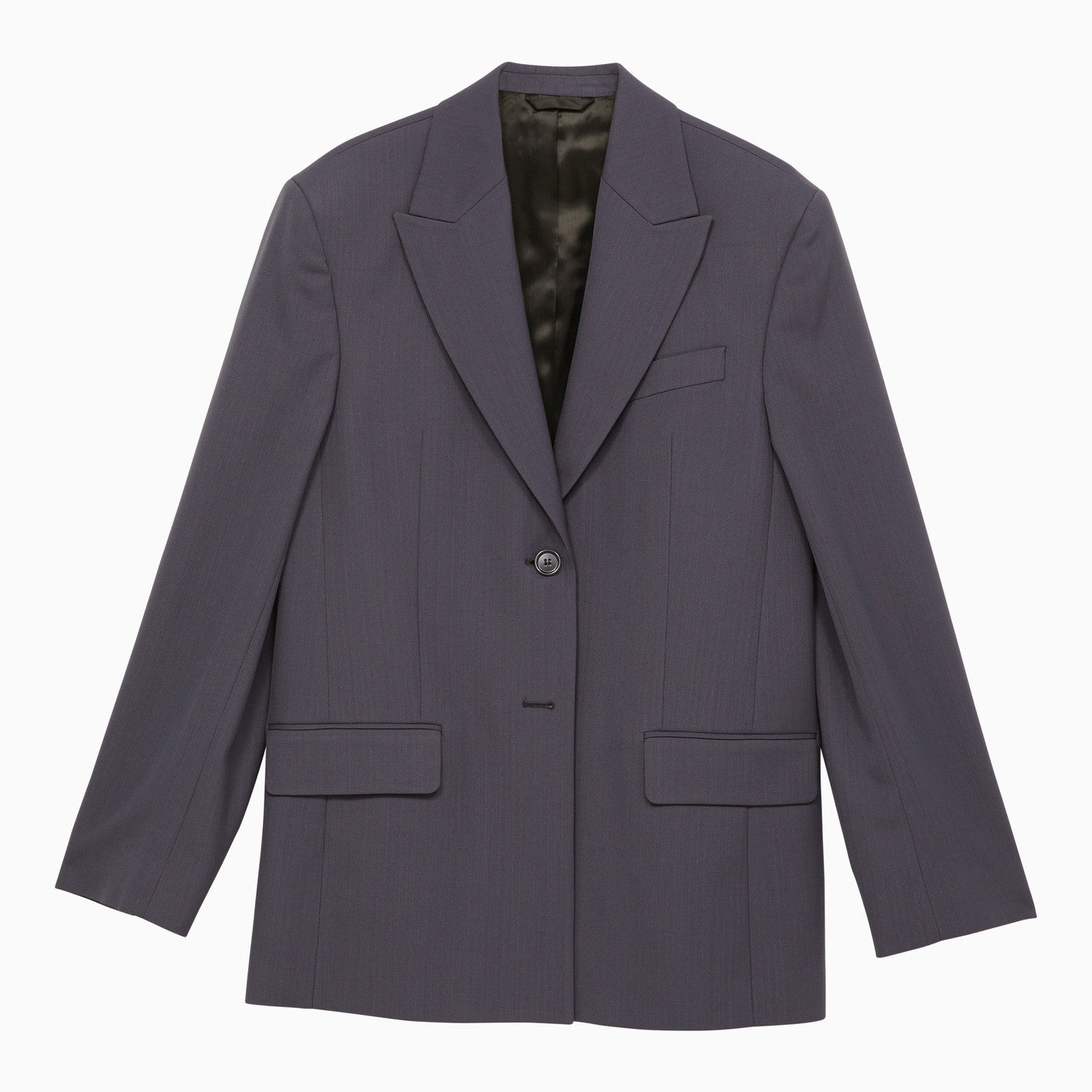 Acne Studios にきびスタジオブルーシングル胸ジャケットのウールブレンド - Image 3
