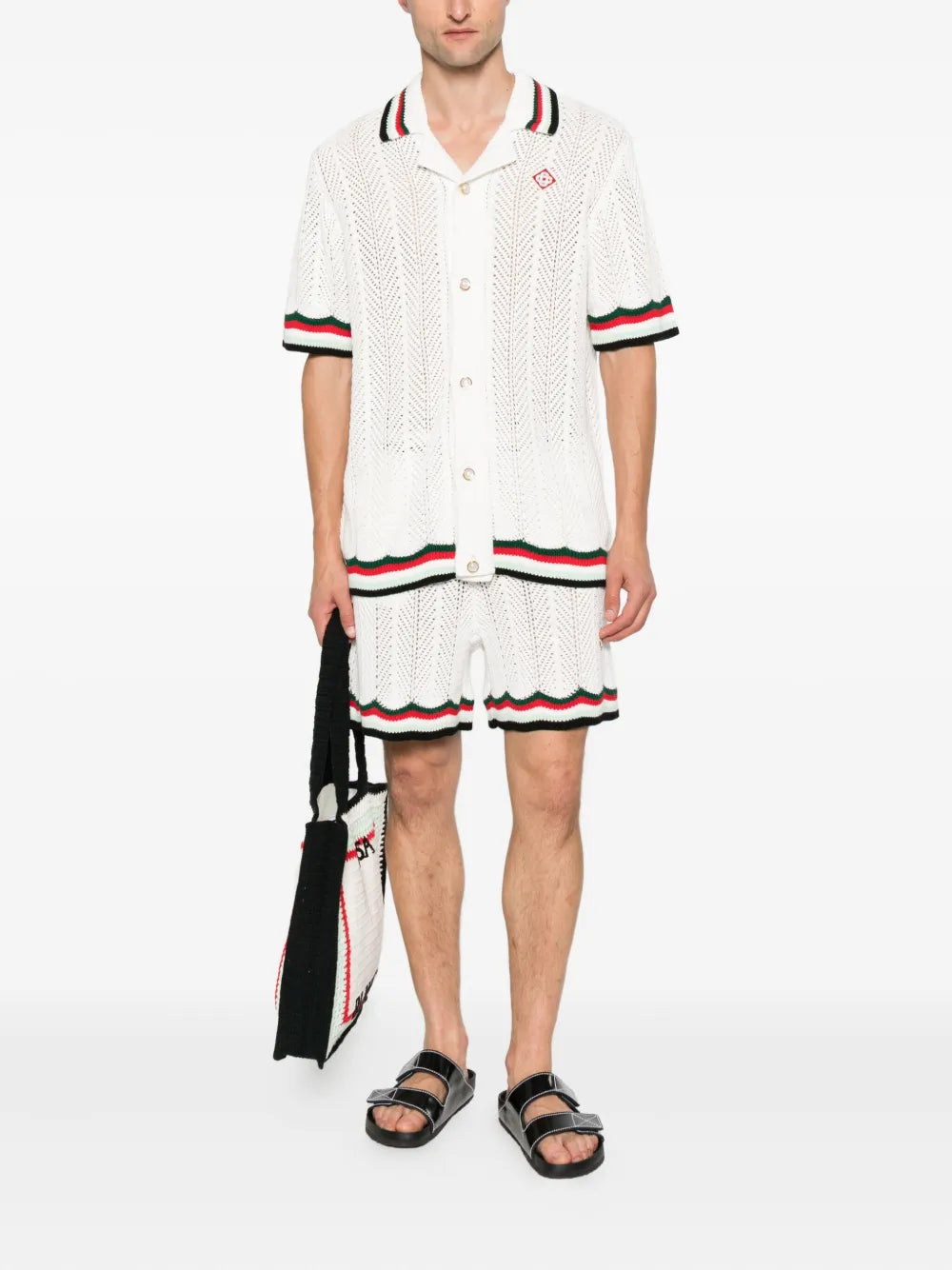 Casablanca 縞模様のディテール付きのカサブランカアスレチックショーツ - Image 3