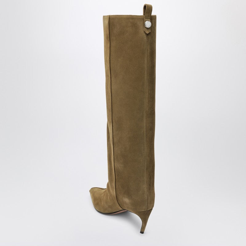 The Attico Lea Military Green High Boot - Image 3