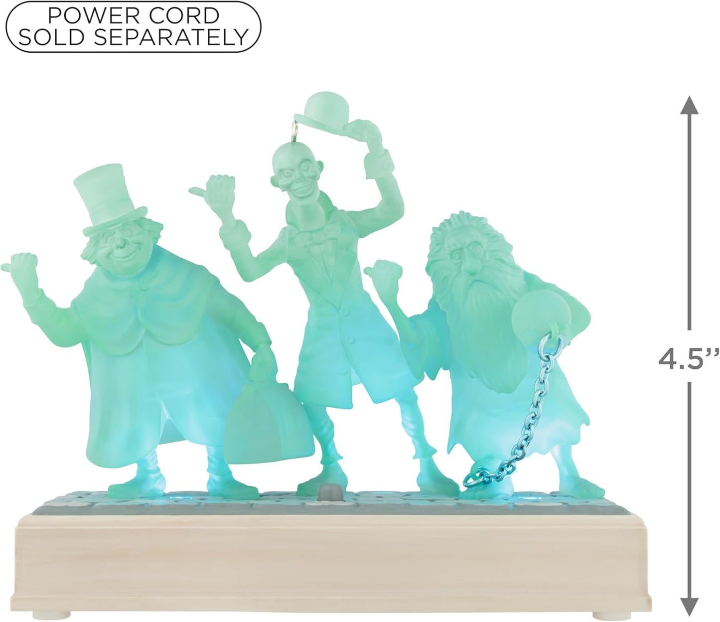 Tarjeta de recuerdo Hallmark 2025, colección Disney La mansión embrujada, fantasmas autoestopistas con luz y sonido, regalos para fanáticos de Disney