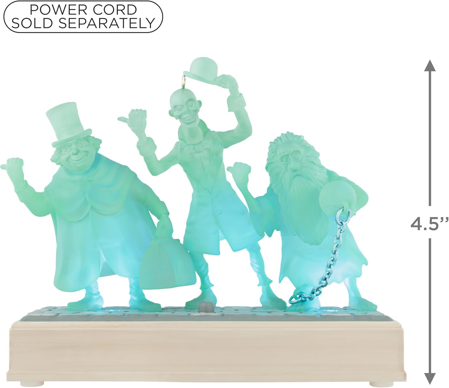 Tarjeta de recuerdo Hallmark 2025, colección Disney La mansión embrujada, fantasmas autoestopistas con luz y sonido, regalos para fanáticos de Disney