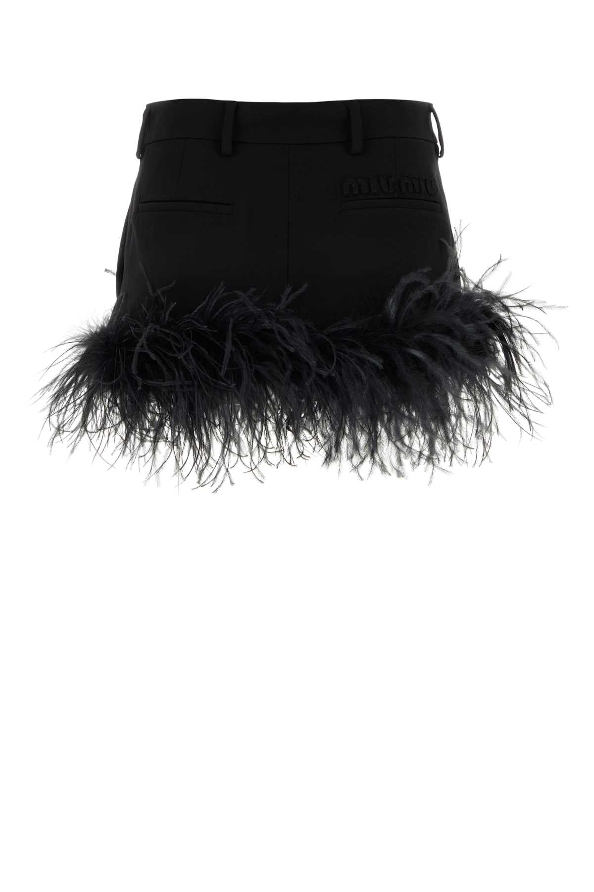 Miu Miu Miu Blackストレッチウールミニスカート - Image 3