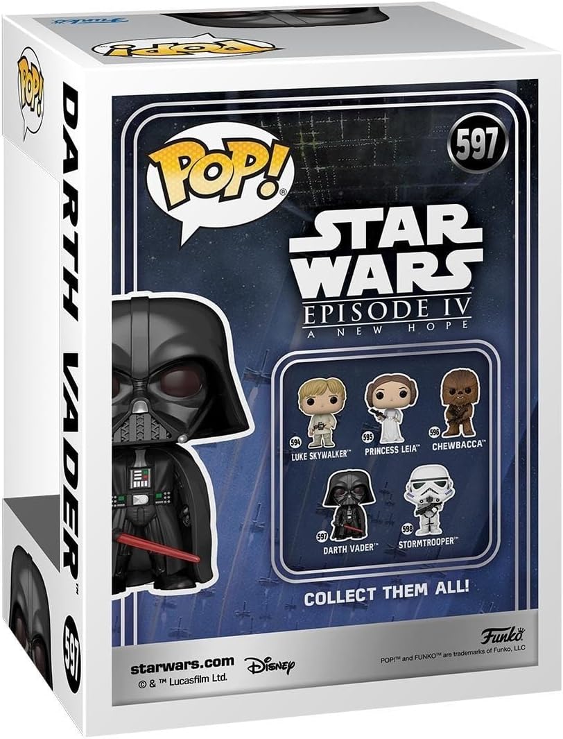 Funko Pop Star Wars: Star Wars New Classics - Darth Vader - Figura de vinilo coleccionable - Idea de regalo - Producto oficial - Juguetes para niños y adultos - Fans de la ciencia ficción - Figura