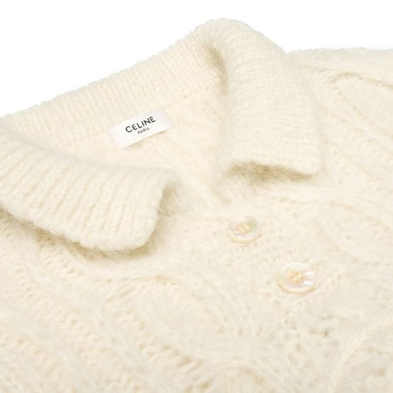 CELINE Sweater in aran mohair and wool - Image 3