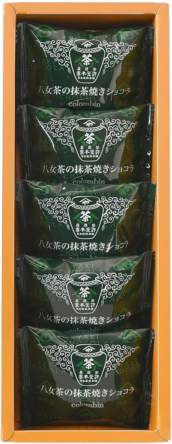 Colomban Yame Tea Matcha Baked Chocolate, 5 pieces