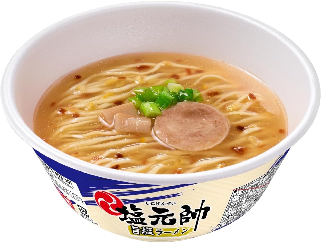 Nissin Foods Shiomoto Delicious Salt Ramen [Kinki Regional Specialty・Chicken Broth・Yuzu Fragrance] 3.6 oz (103 g) x 12 Pcs Cup Noodles Instant