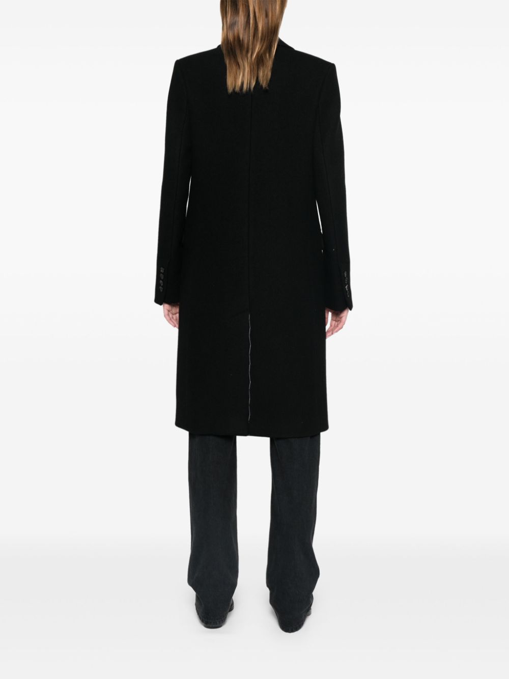Ami Paris アミパリウールシングル胸のコート - Image 3