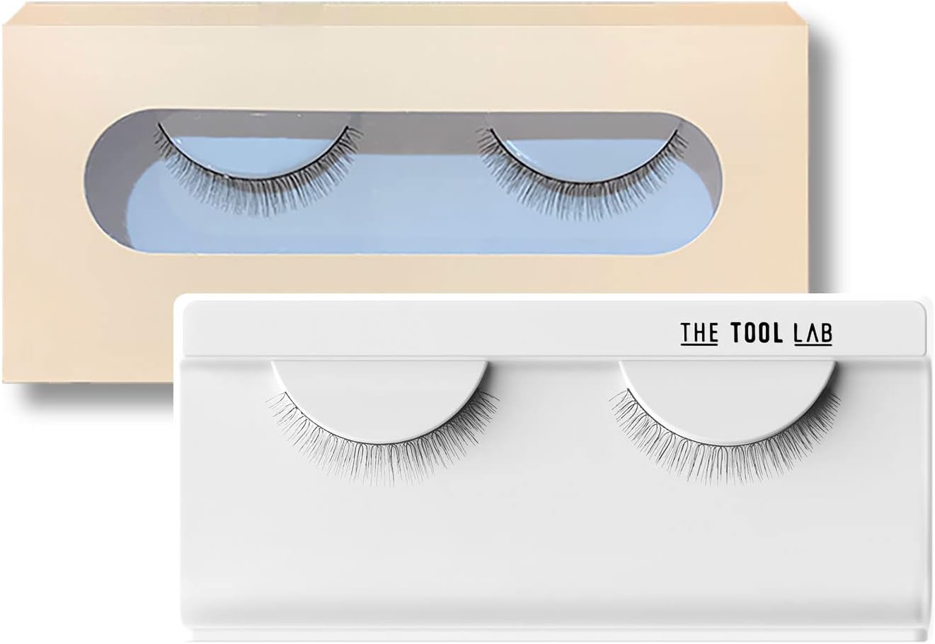 THE TOOL LAB The Style Lash (#001 Real), False Eyelashes, Soft and Ultra Lightweight Bristle, Popular, False Eyelashes, Natural Eye Makeup, Lashes