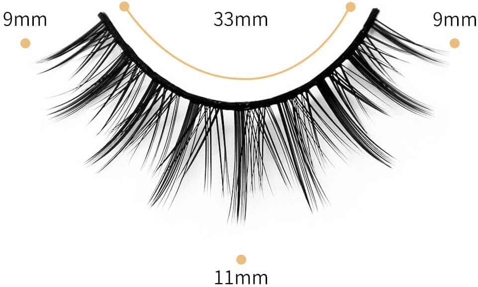 3D False Eyelashes Popular Black Natural Axis Soft Core Premium Fiber Hand Made A Natural Fluffy Long Soft Reusable 5 Pairs Long Middle Length Cluster H37