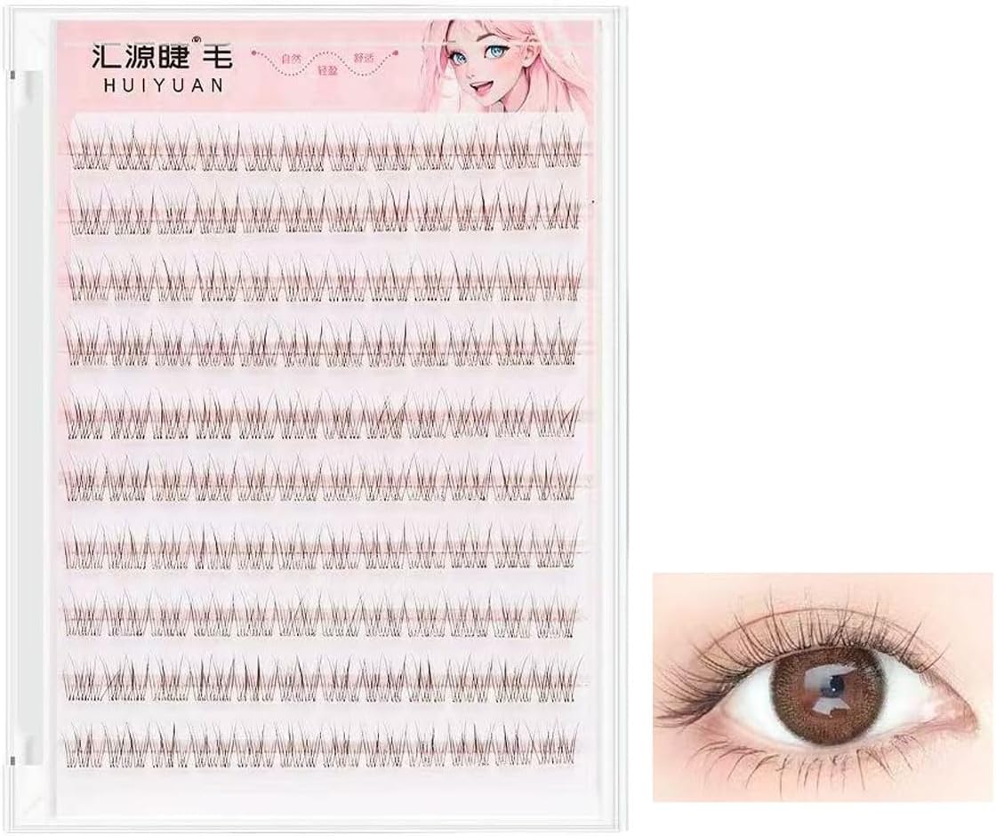 Brown Lower Eyelashes, Partial False Eyelashes, Glued, Natural, Lightweight, For Beginners, Travel And Daily Use, Cute Design With A 3D Feel And Bundled Look