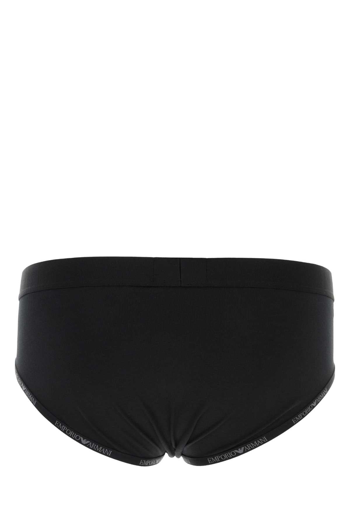 Emporio エンポリオ アルマーニ ブラック ストレッチ コットン ブリーフ セット - Image 3