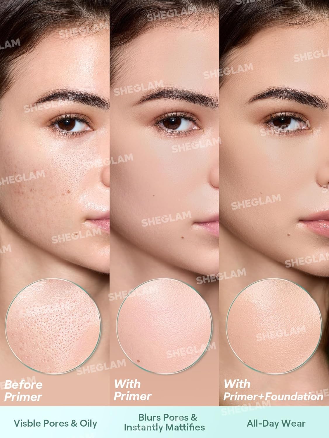 SHEGLAM Pore No More Primer Pore Cover Lightweight Makeup 24 Hours Cruelty Free