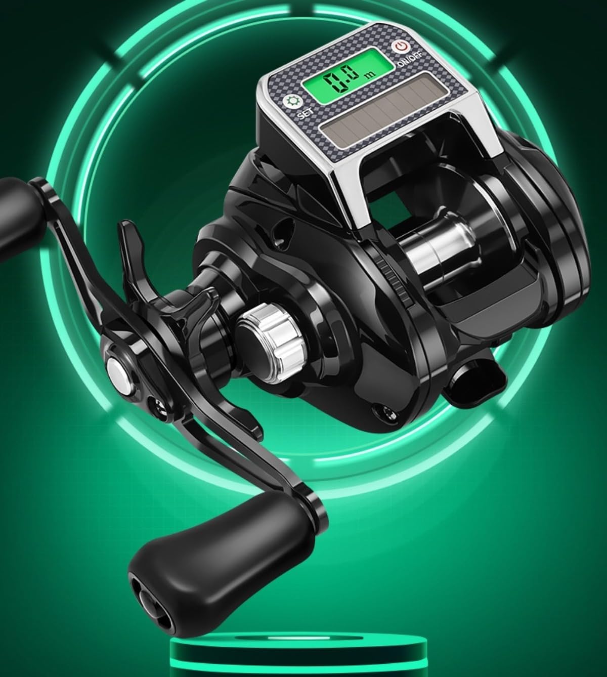 【Vofuxo】電動リール ベイトキャスティングリール 10 スピード 強力磁気ブレーキ スーパードラグ力 最大ドラグ 海釣り 淡水釣り 湖 川用 野生釣り 長距離ラフト釣り 使いやすい