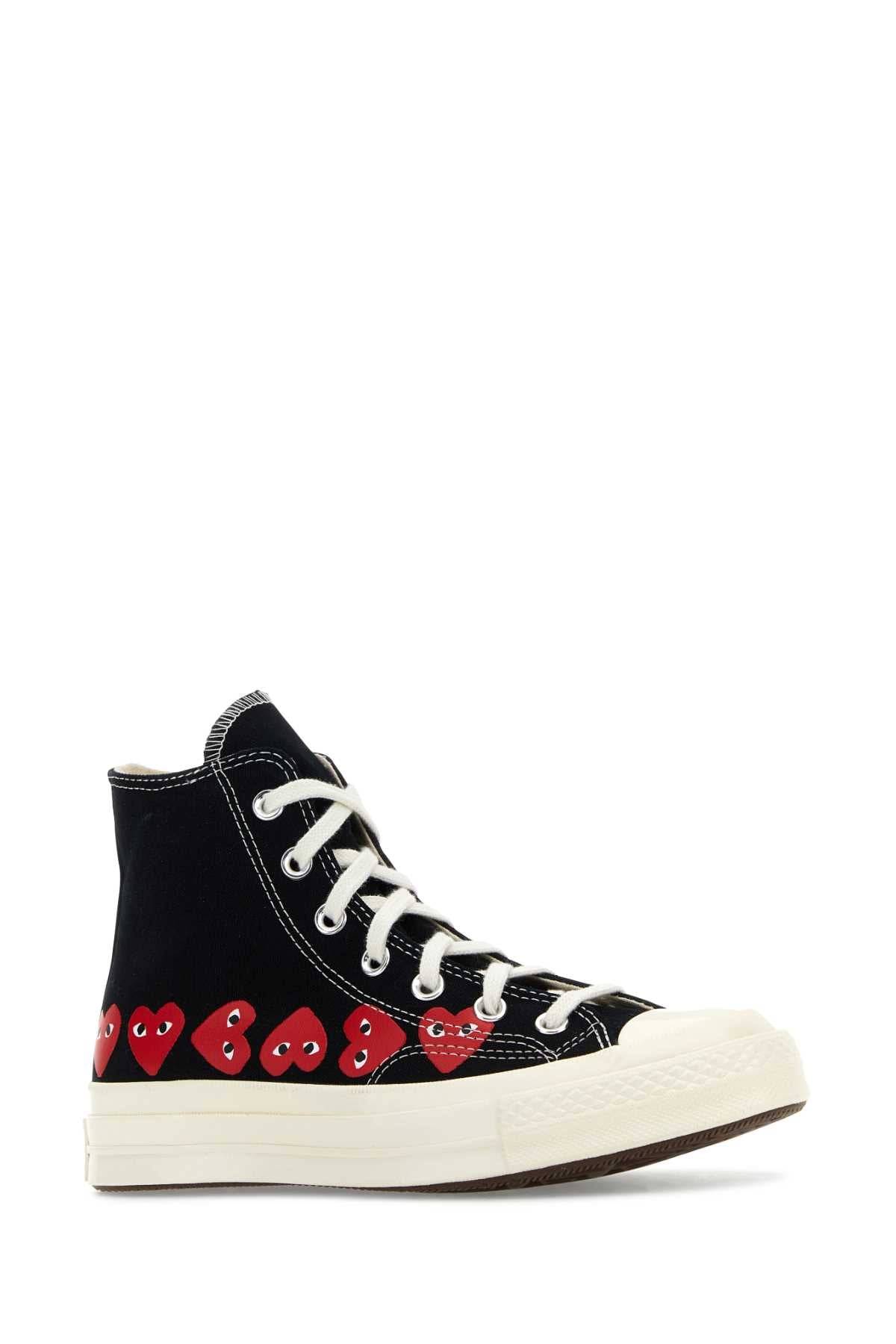 Comme Comme Des Garconsはブラックキャンバスをプレイしますcomme Des Gar§Onsxコンバーススニーカー - Image 3