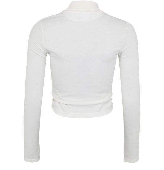 COURREGES Twist piqué crop polo - Image 3