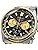 Seiko SSB430P1 Men's 1/5 Second Chronograph Quartz Wristwatch, Silver x Gold, Black Dial, Black, Bracelet Type