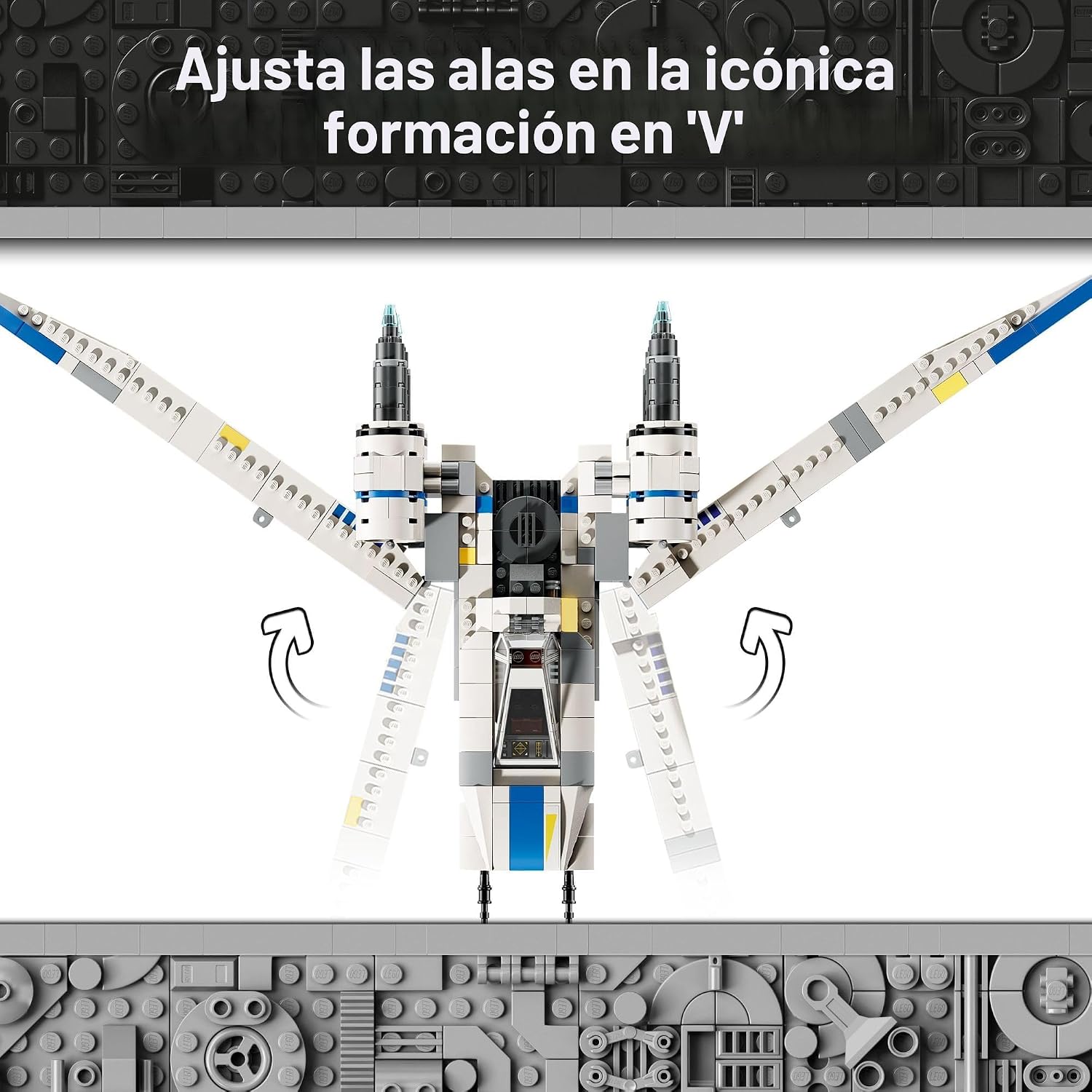 LEGO Star Wars Conjunto de Construcción U-Wing de los Rebeldes - Incluye a Cassian Andor, Dedra Meero y K-2SO - Juguete de Acción Modelo para Fans de Andor - Idea de Regalo de Cumpleaños para Niños
