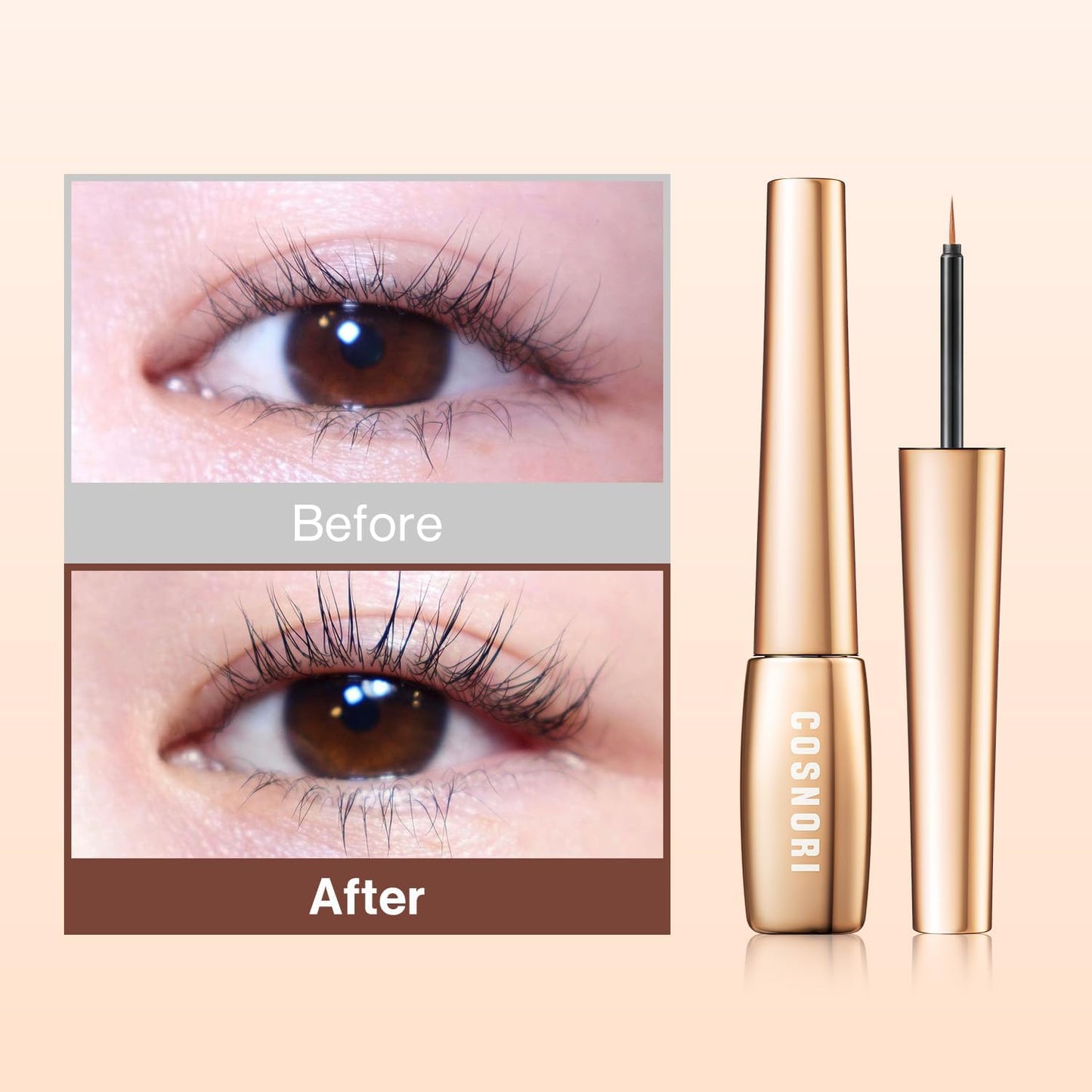 COSNORI Eyelash Serum 100EX 0.2 oz (7 g) [Official] Eyelash Serum Eyelash Serum Mascara Matsueku Matsupa OK Eyelash Perm Eyelash Care Eyebrow Care Eyelid Care Hypoallergenic Non-irritating Sensitive