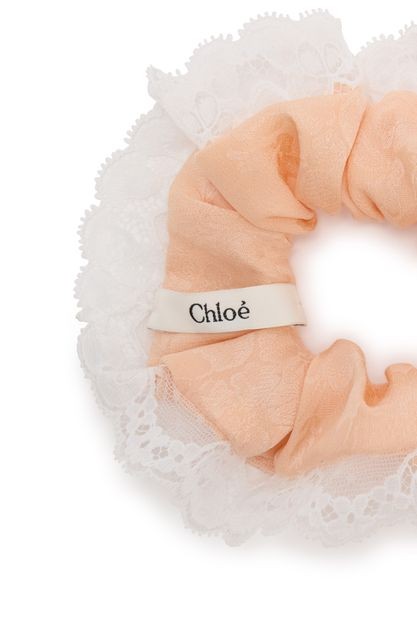 CHLOE Silk and lace scrunchies - Image 3