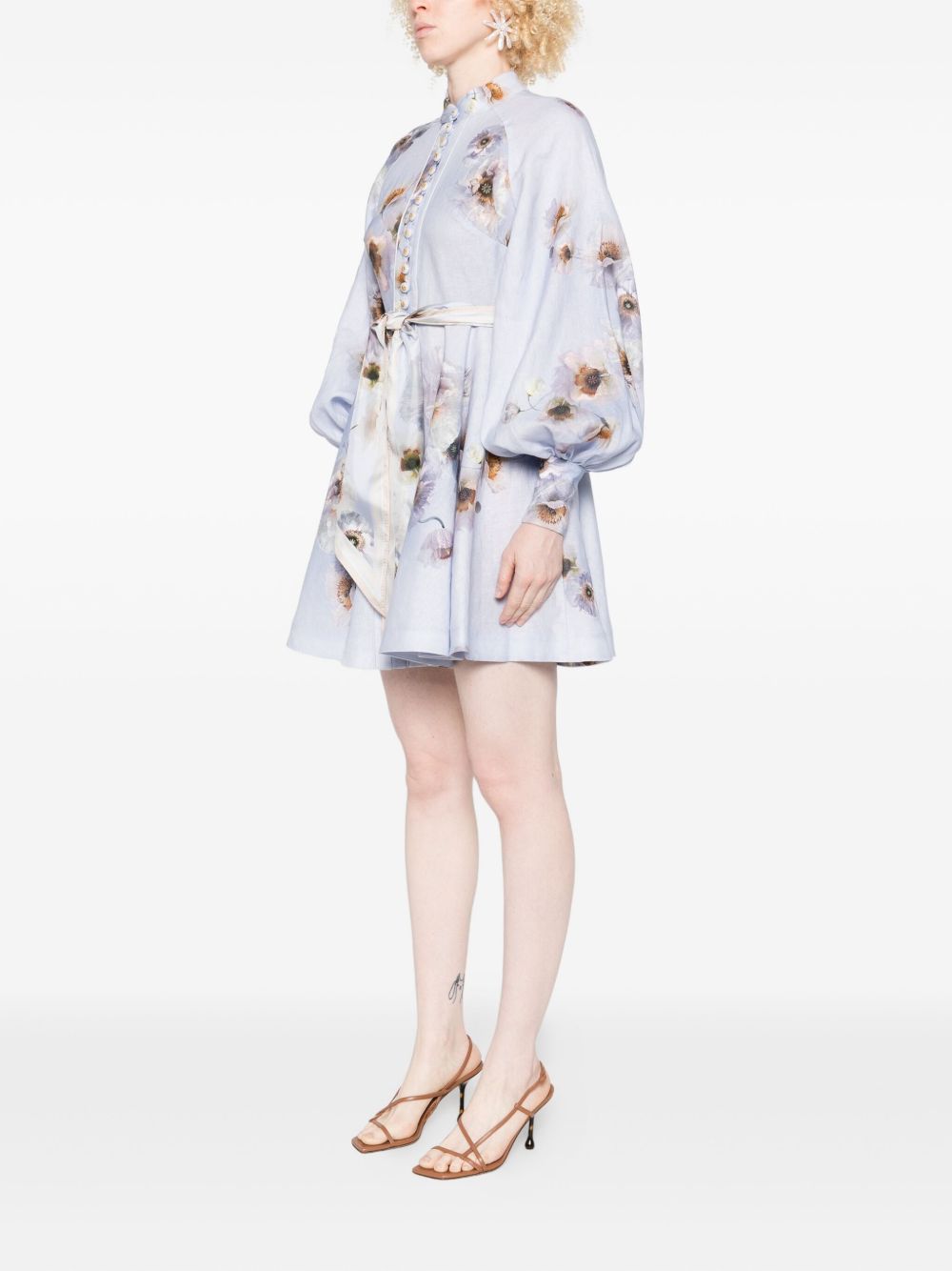 Zimmermann Zimmermann催眠リネンシャツドレス - Image 3