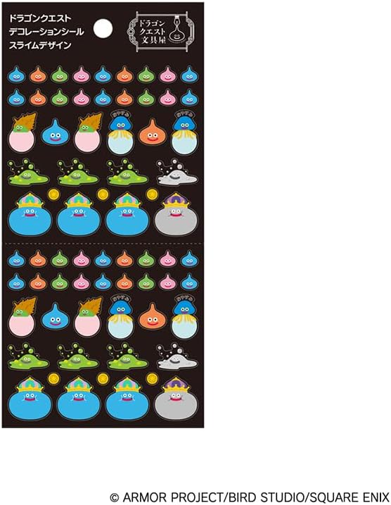 Dragon Quest Stationery Shop Decoration Stickers 1-4, Set of 4