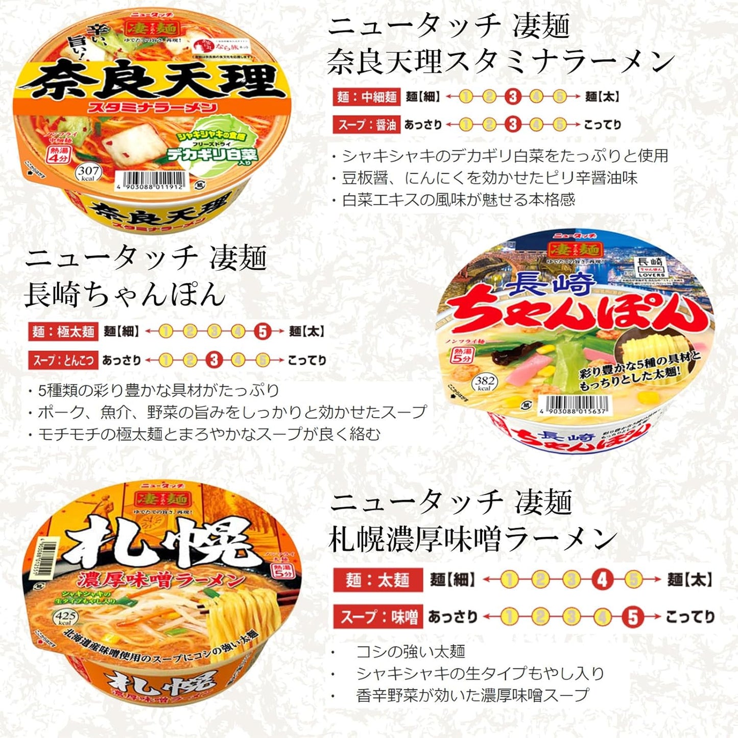 Cup Noodle Assortment 12-Pack Set Yamadai New Touch Super Noodles Cup Ramen Yakisoba Instant OUTURAL BOOMERS Sticker Included