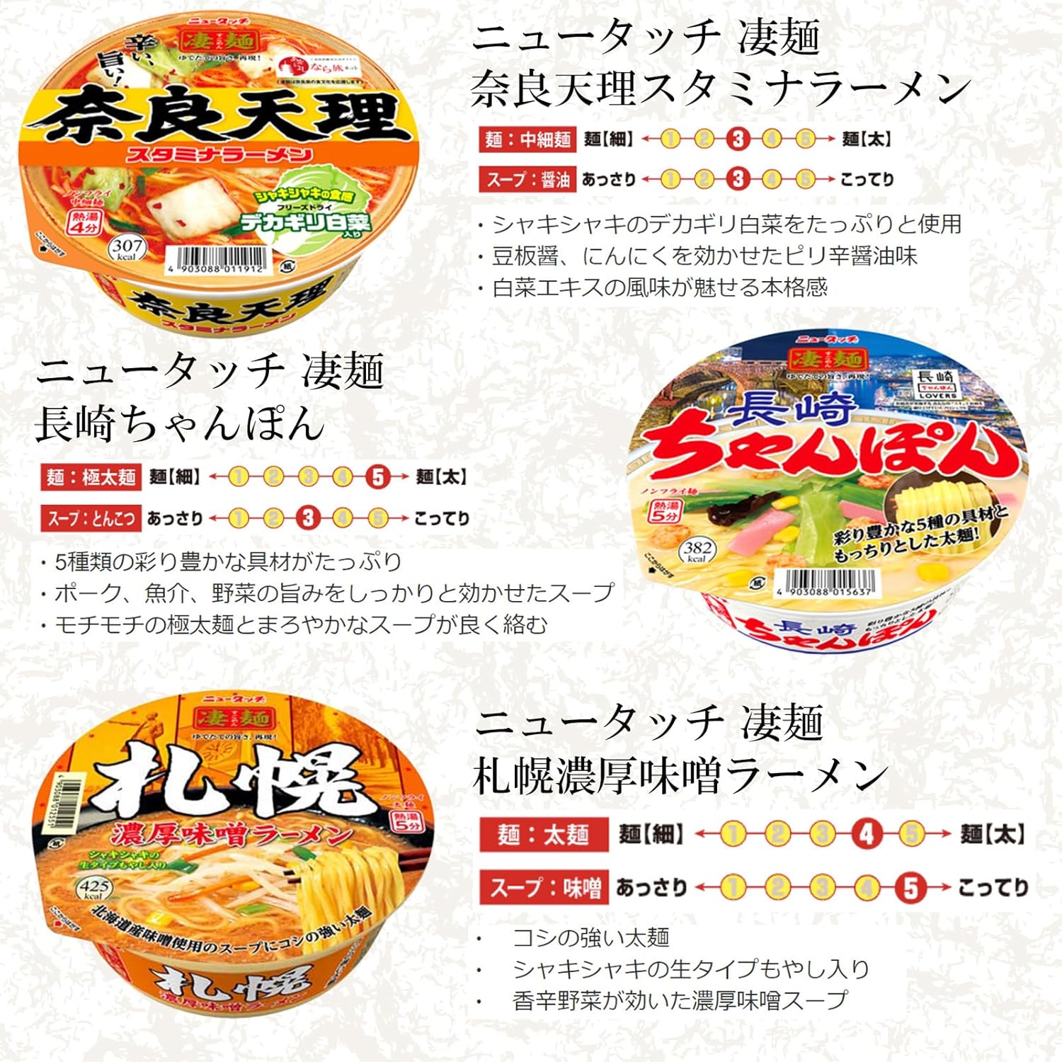 Cup Noodle Assortment 12-Pack Set Yamadai New Touch Super Noodles Cup Ramen Yakisoba Instant OUTURAL BOOMERS Sticker Included