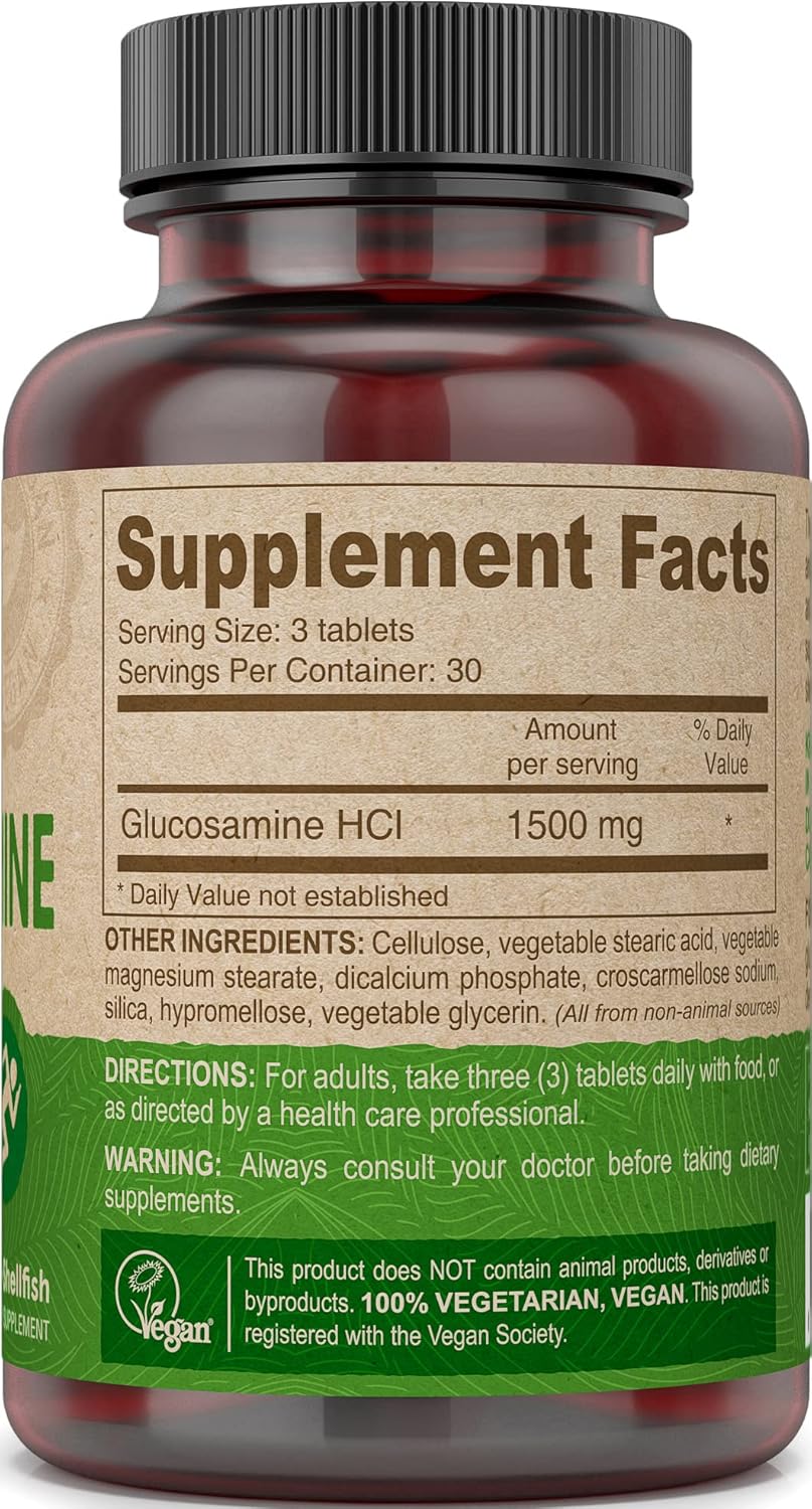 Deva Vegan Vitamins Glucosamine Tablets, 90-Count Bottle by Deva Vegan Vitamins