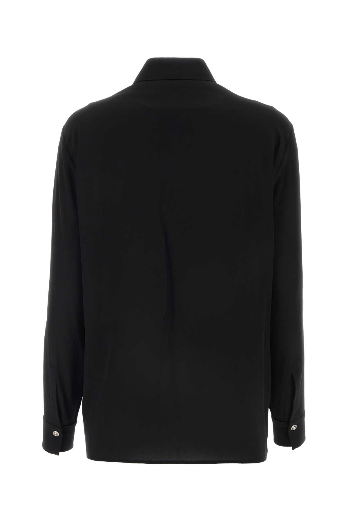 Versace ヴェルサーチブラッククレープシャツ - Image 3