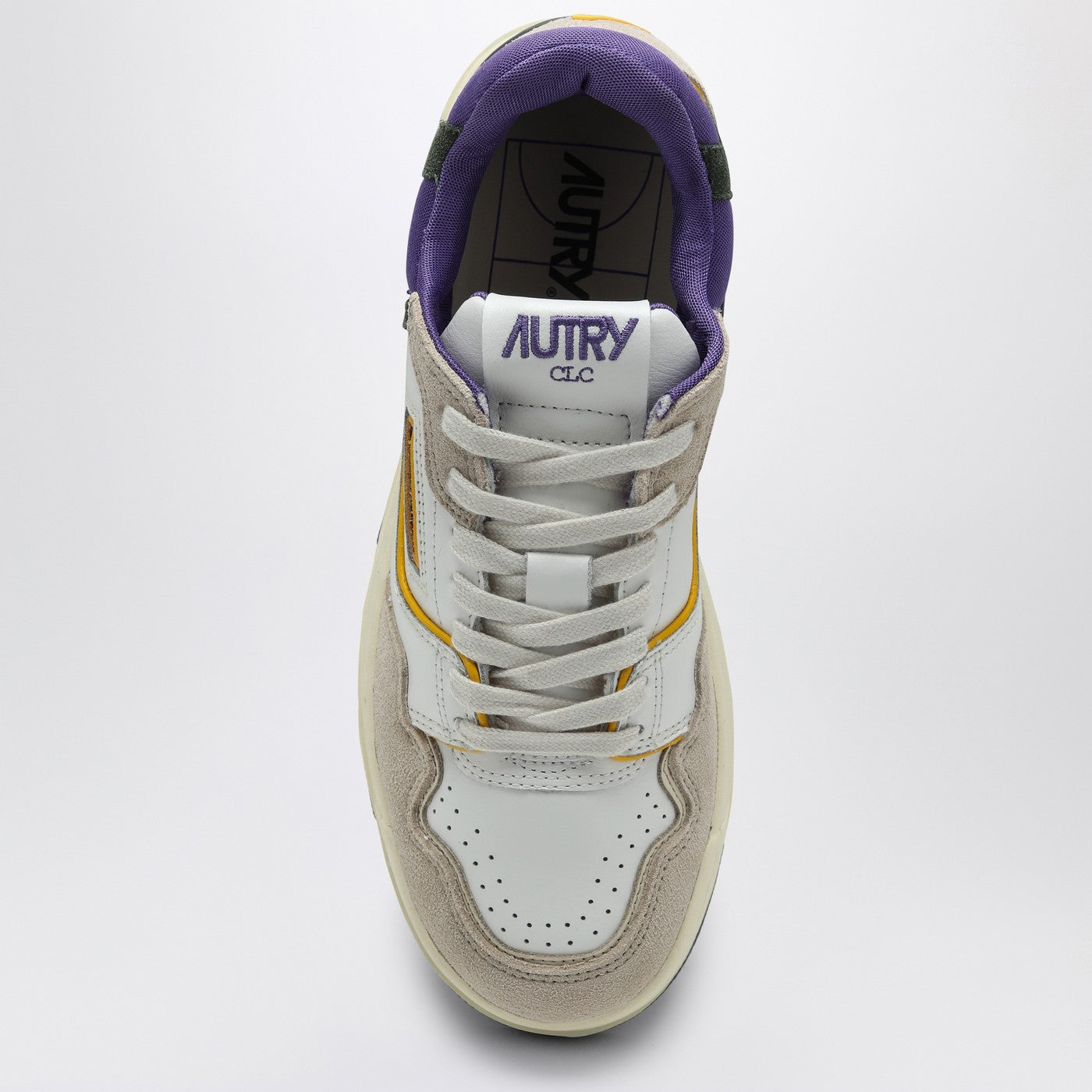 Autry Low CLC White/Purple/Dark Greenスニーカー - Image 3