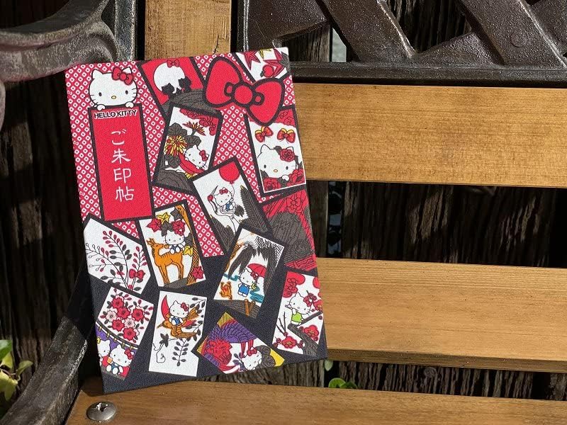 ハローキティ御朱印帳【花かるた】 蛇腹タイプ