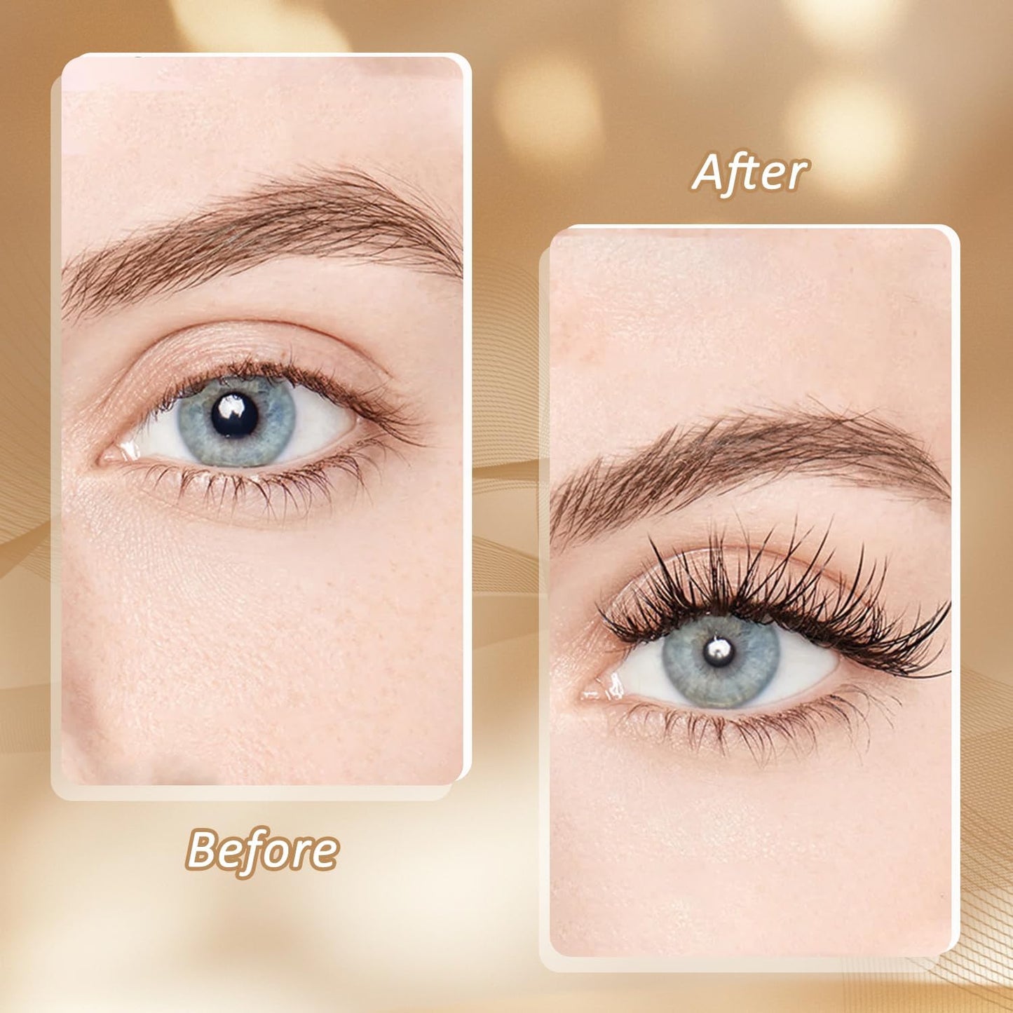 EKIND 5 Pairs Faux Eyelashes with Hanging Eyes - 3D Volume and Fluffy Curls, Perfect for Daily Makeup and Stage Makeup