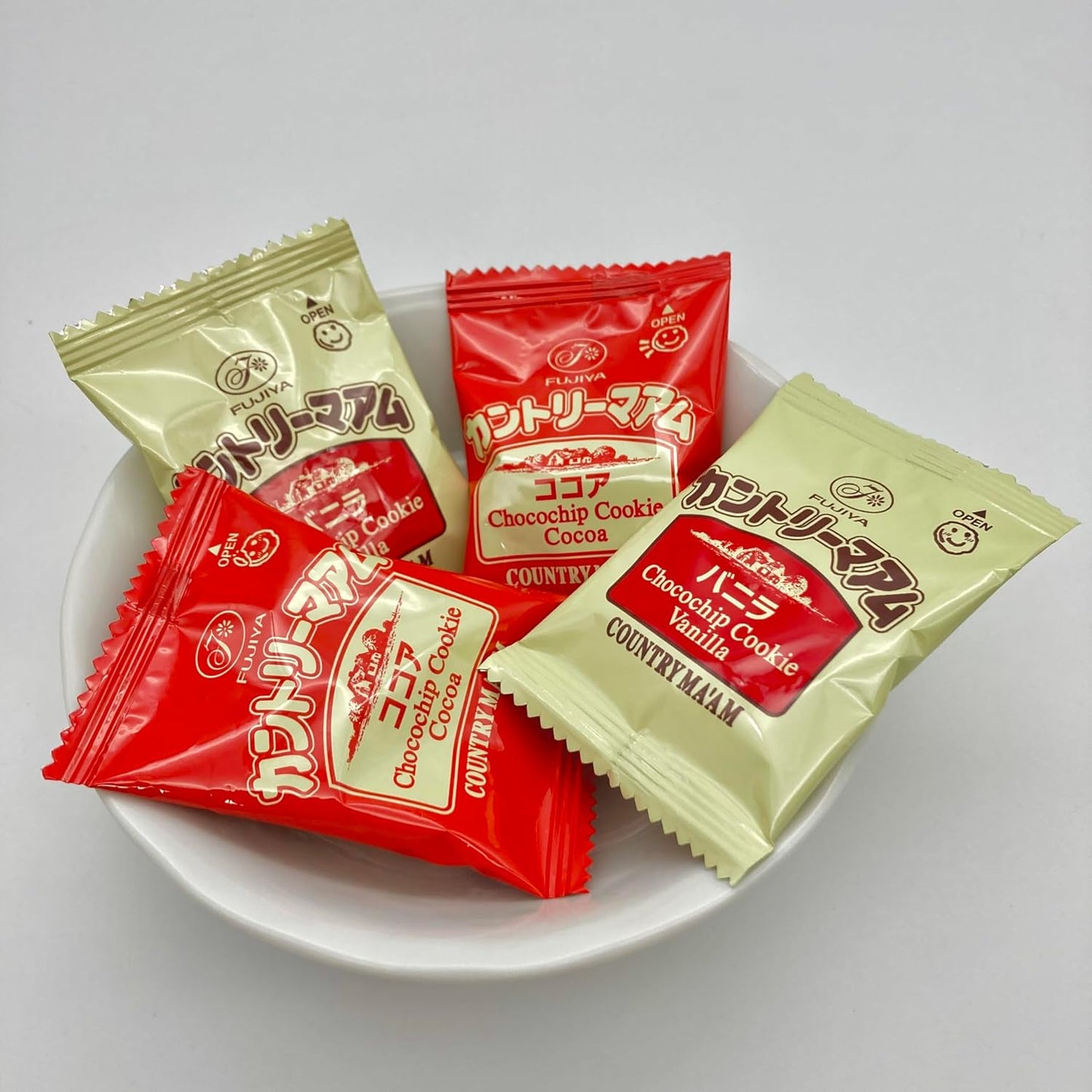 Country Maam Commercial Use, 2.2 lbs (1 kg) (108 Bags), Vanilla & Cocoa 2 Types, Large Capacity Share Pack