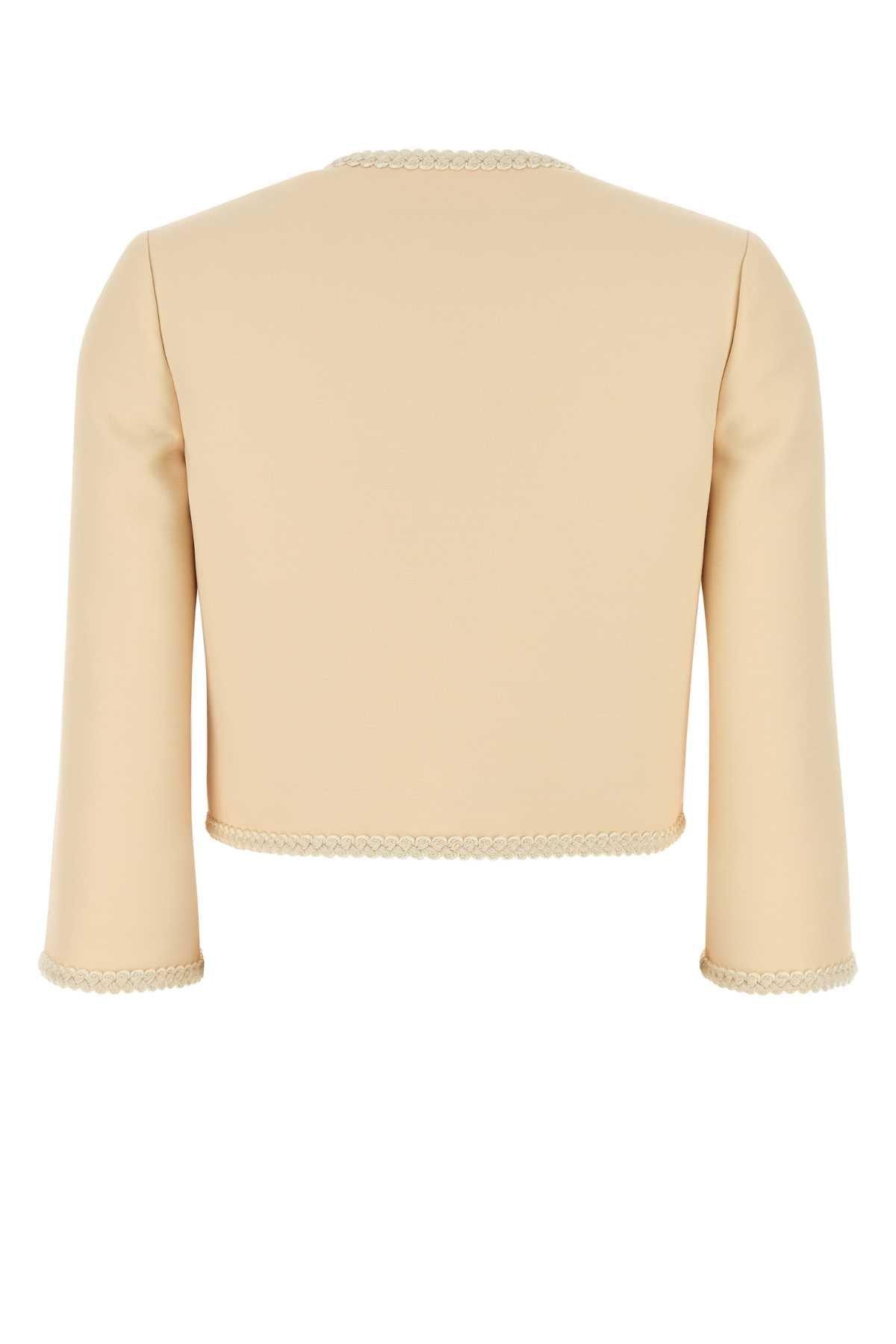 Valentino バレンティーノガラヴァニクリームクレープクチュールブレザー - Image 3